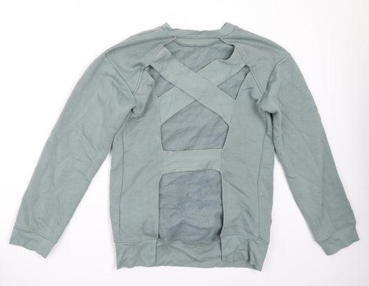 Topshop Womens Green Pullover Jumper Size 8