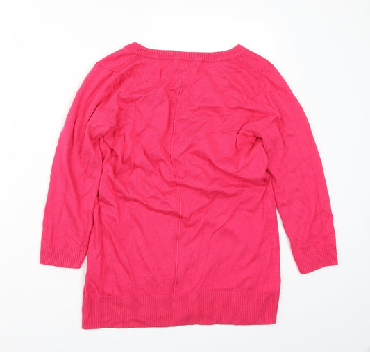 Gap Womens Pink Pullover Jumper Size M