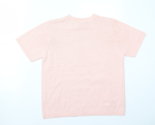 BM Womens Pink Basic T-Shirt Size M