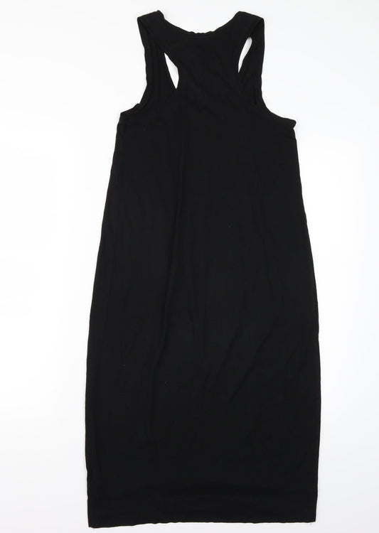 H&M Womens Black Rayon A-Line Size 6