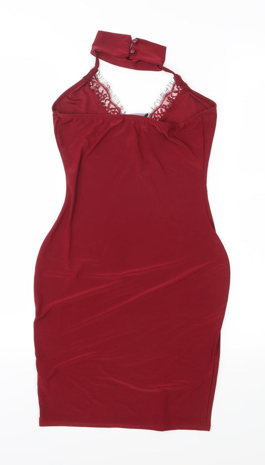 PRETTYLITTLETHING Womens Red Sheath Size 6