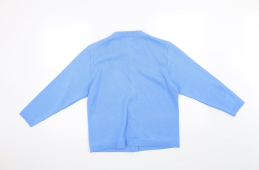 Care Womens Blue Cardigan Jumper Size S
