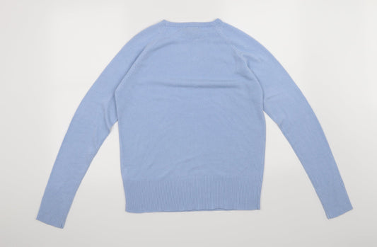 Classic Womens Blue Pullover Jumper Size M