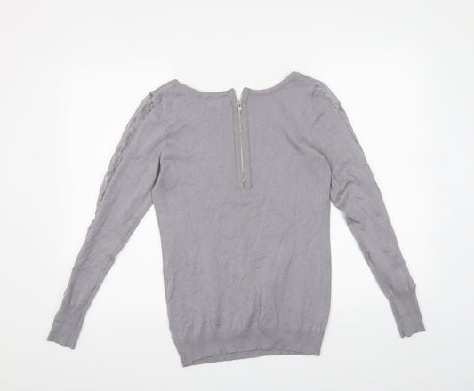 Apricot Womens Grey Pullover Jumper Size 14