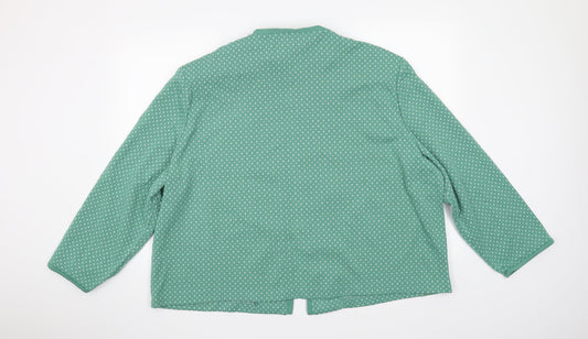 Deanes Womens Green Cardigan Jumper Size M