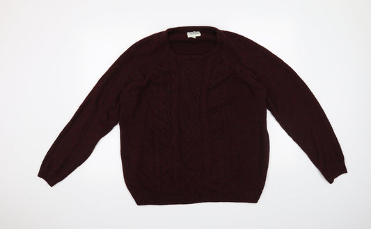 Easy Mens Red Pullover Jumper Size XL