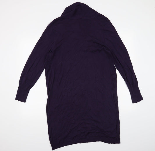 BHS Womens Purple Cardigan Jumper Size 14