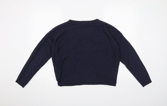 Brave Soul Womens Blue Pullover Jumper Size S