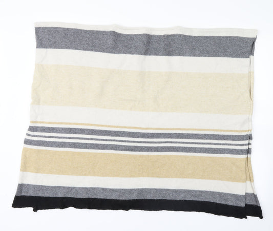 Marks and Spencer Womens Yellow Striped Pullover Jumper One Size