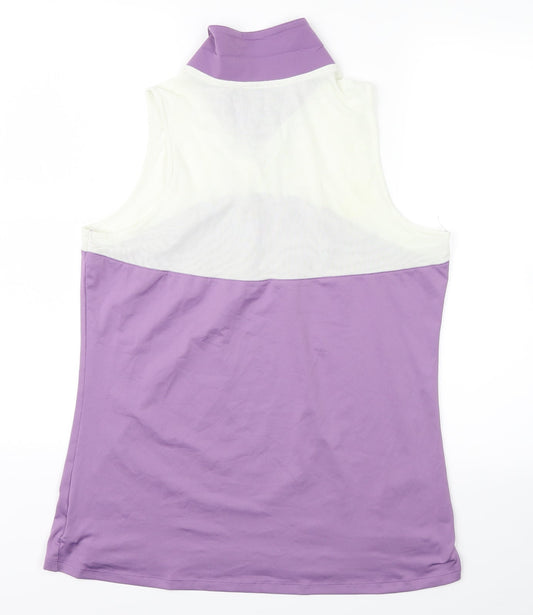 Oakley Womens Purple Striped  Basic Tank Size XL