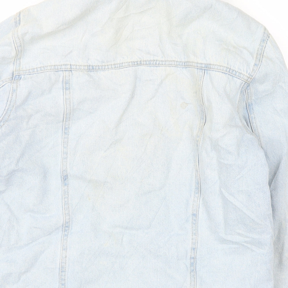 New Look Womens Blue Denim Jacket Size 8
