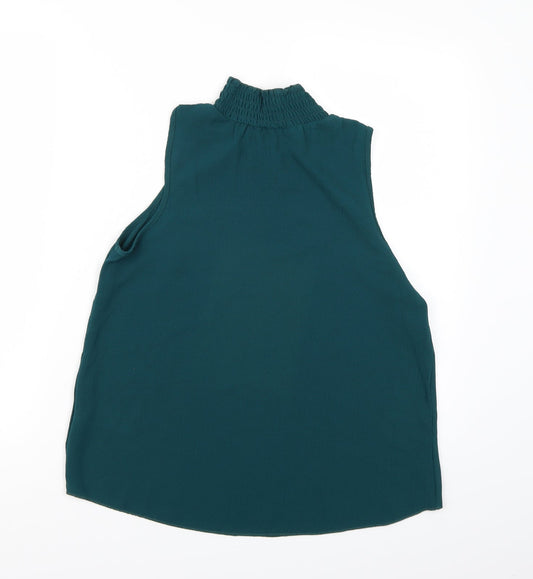 New Look Womens Green Basic Blouse Size 8
