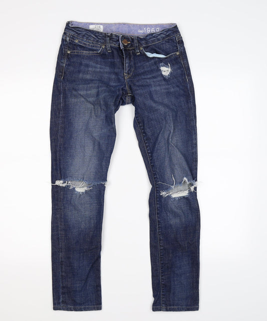 Gap Womens Blue Denim Skinny Jeans Size S L27 in
