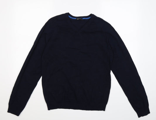 cedarwood Mens Beige Knit Pullover Jumper Size L