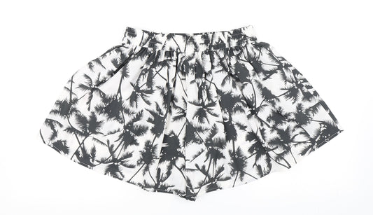 Only Womens White Floral Hot Pants Shorts Size 6