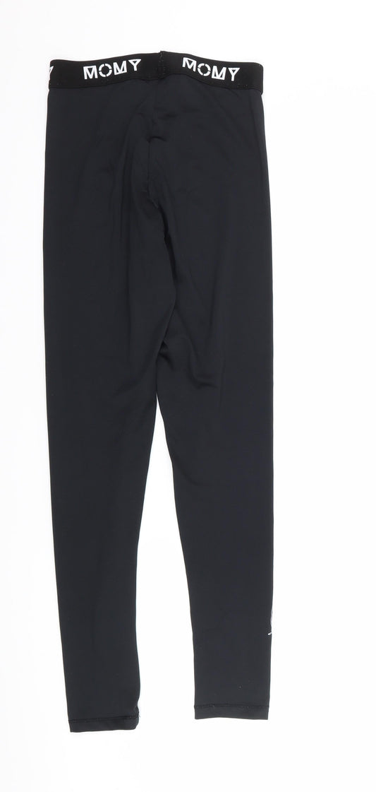 momy Womens Black Capri Leggings Size XS L25 in