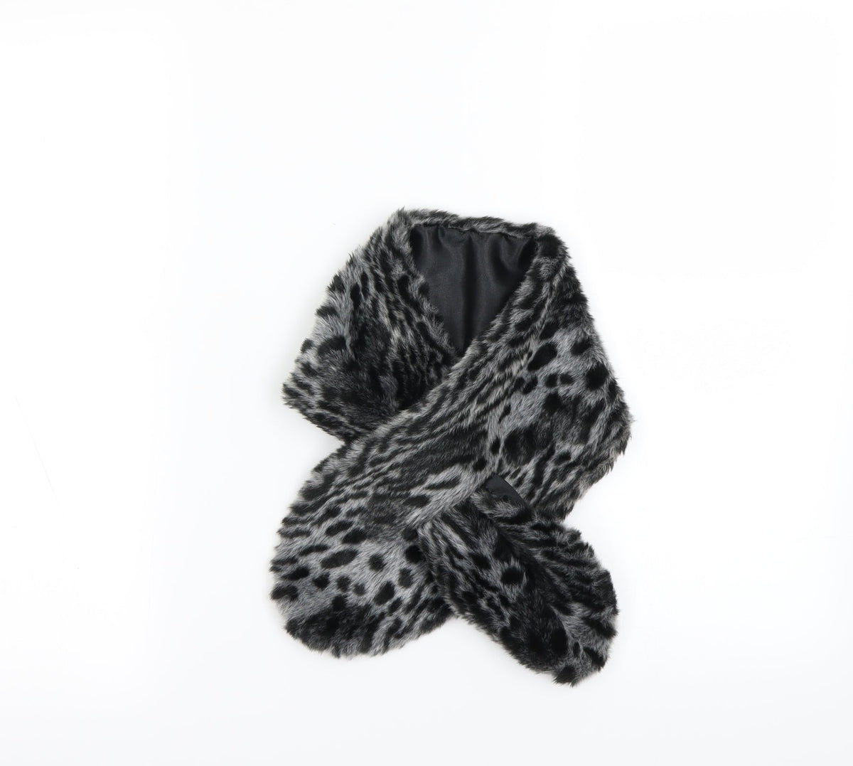 Additional front view of Preworn girls’ multicoloured animal print scarf scarves & wraps one size