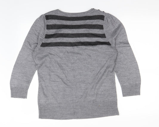 BHS Womens Grey Pullover Jumper Size 12