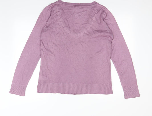 AJC Womens Purple Pullover Sweatshirt Size 14