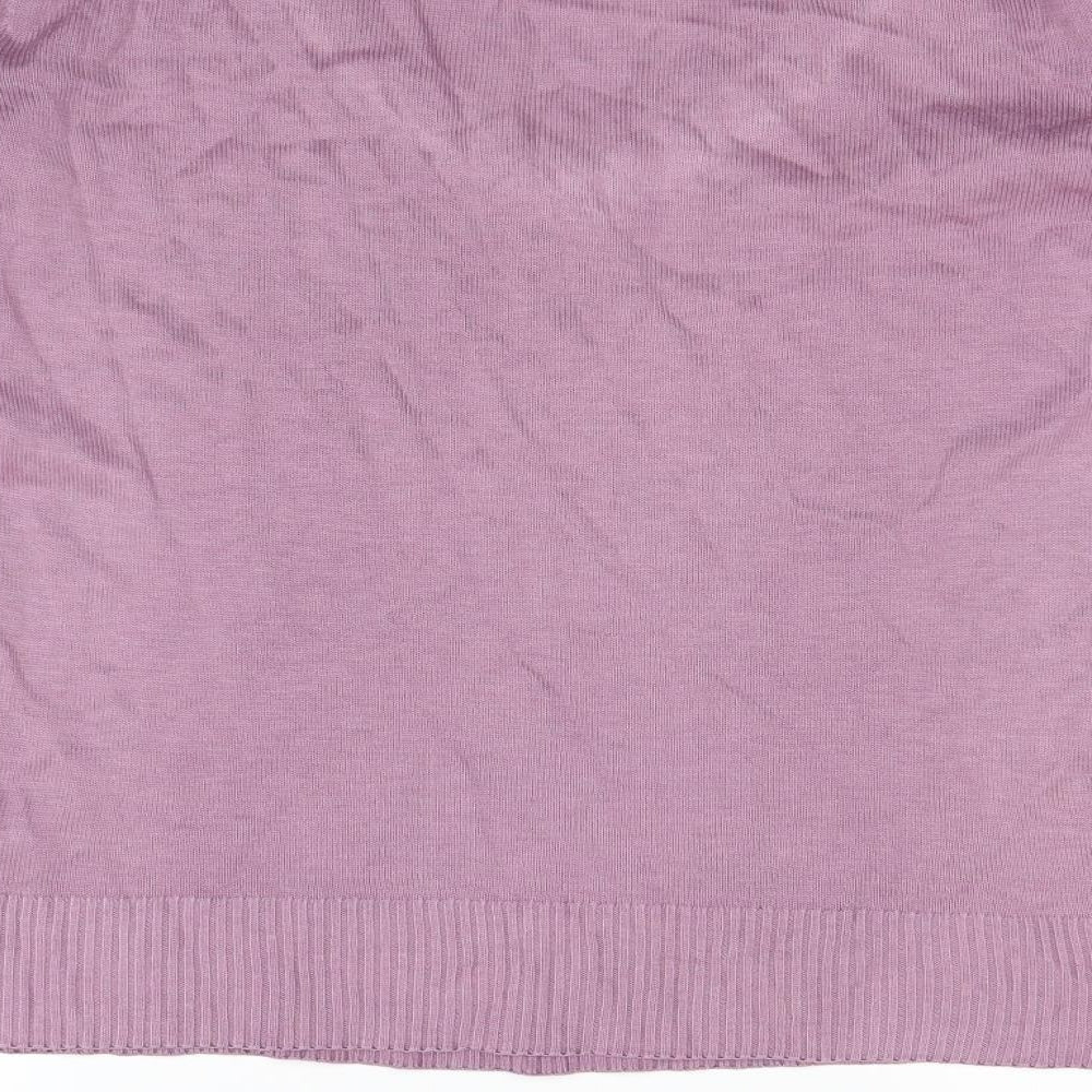 AJC Womens Purple Pullover Sweatshirt Size 14