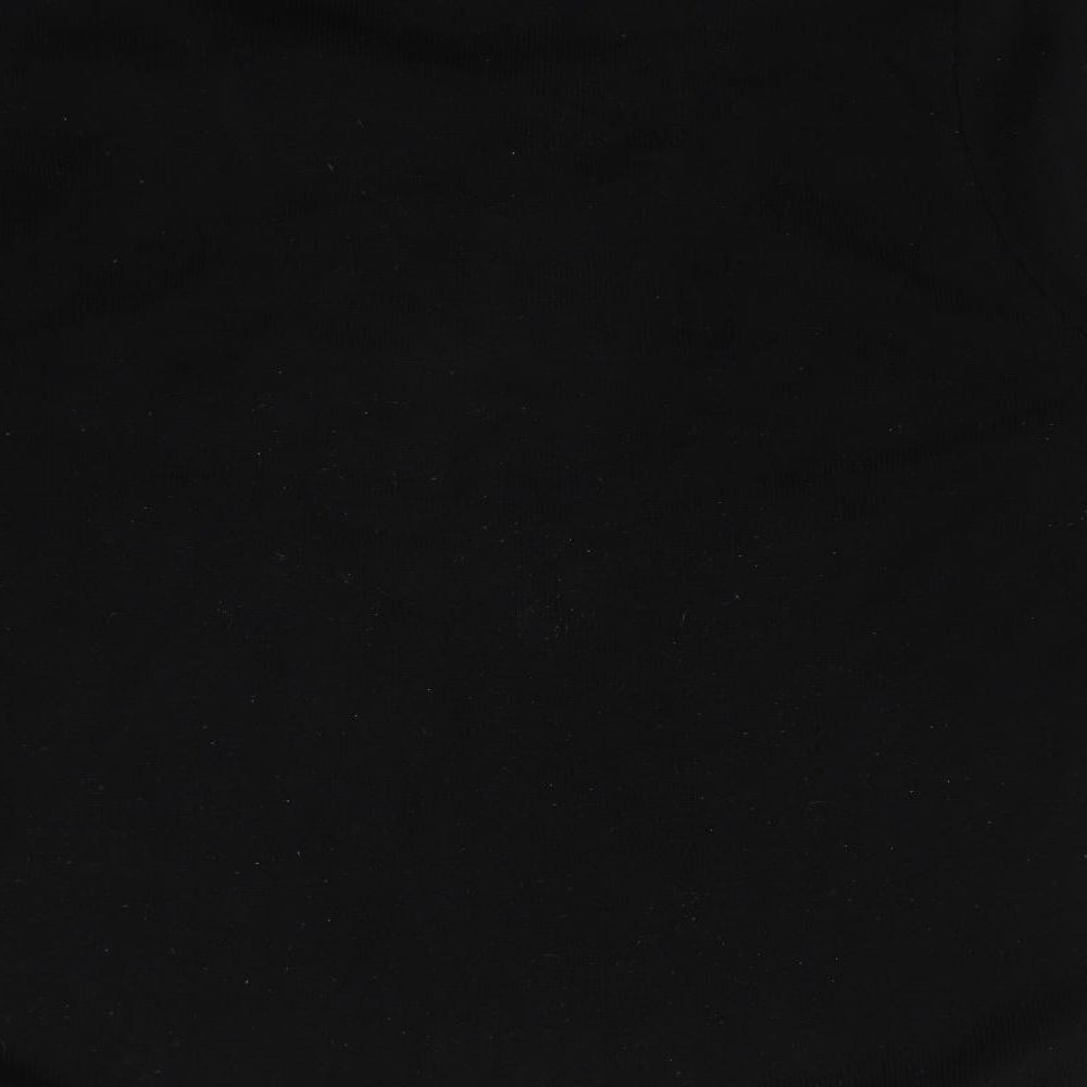Brand and care label for Classics women’s black jumper, size L