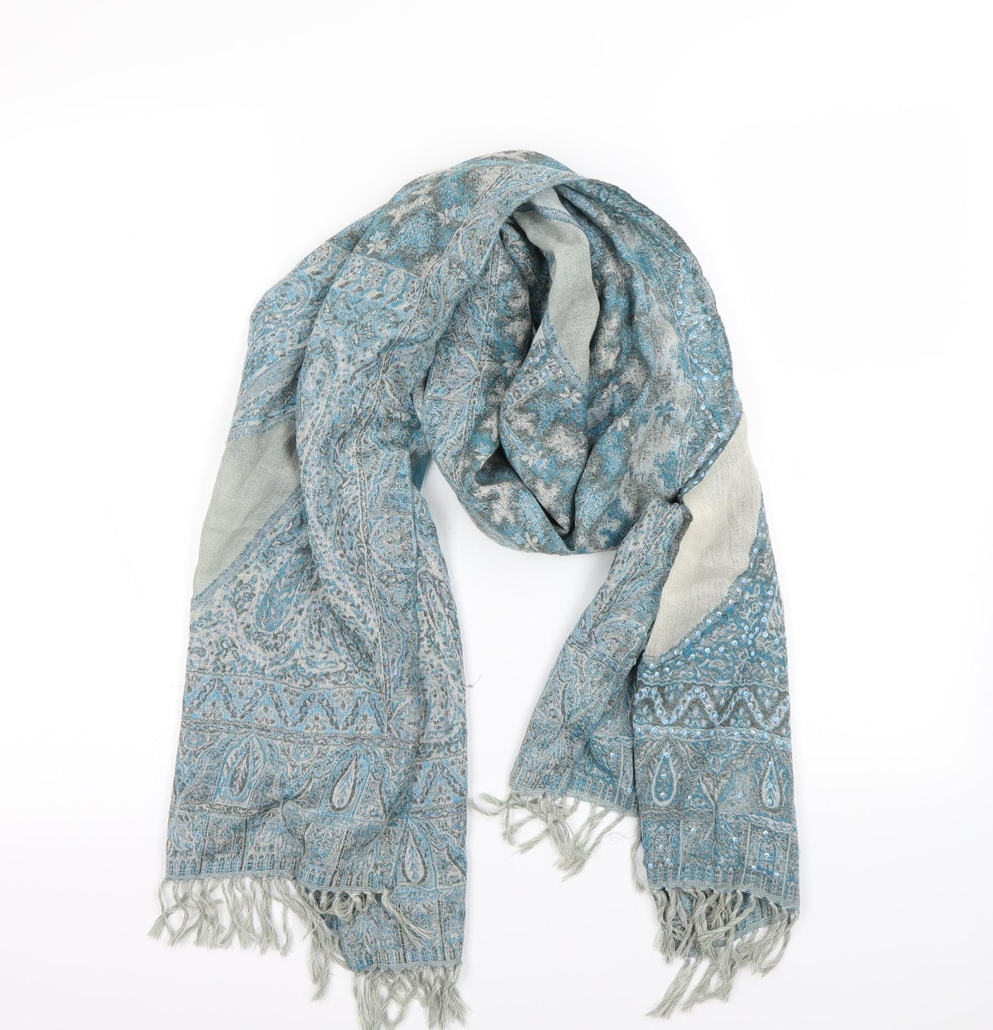 Preworn Womens Blue Scarf