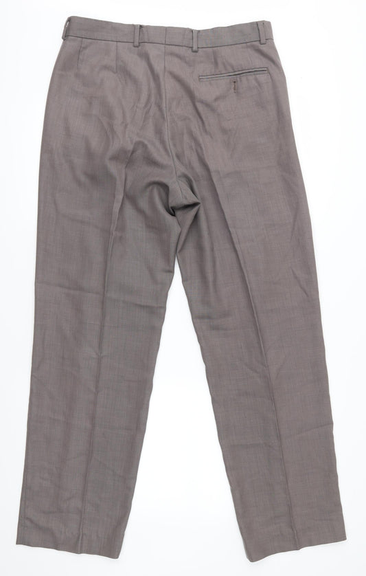 Preworn Womens Grey Trousers Size 32 in L28 in