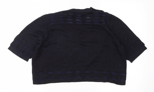 Marks and Spencer Womens Black Cardigan Jumper Size 16