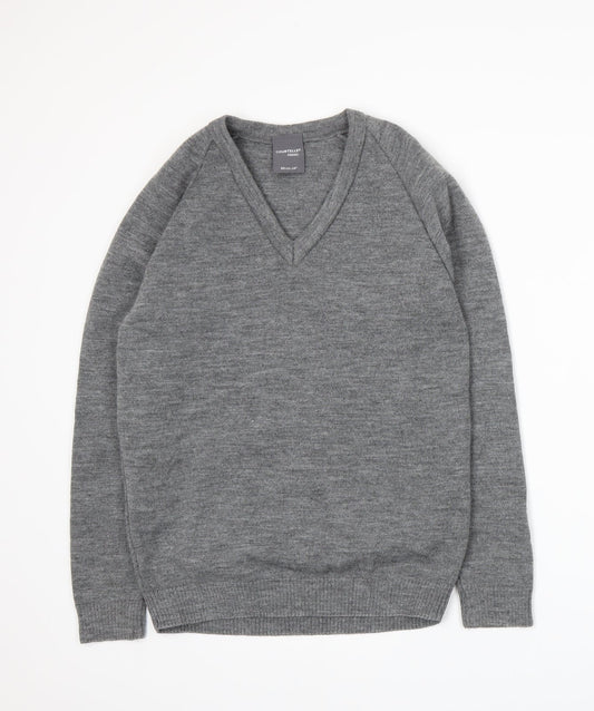 Courtelle Mens Grey Knit Pullover Jumper Size S
