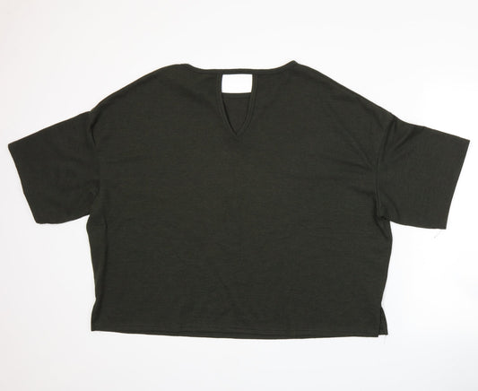 Dorothy Perkins Womens Green Knit Pullover Jumper Size 18