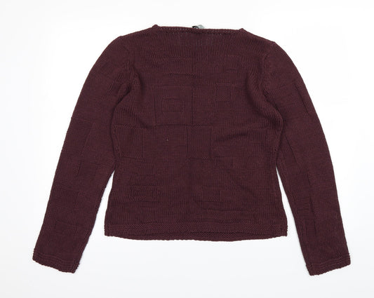 Per Una Womens Red Pullover Jumper Size M