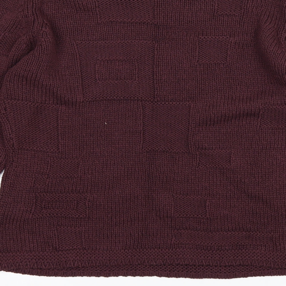 Brand and care label for Per Una women’s red jumper, size M