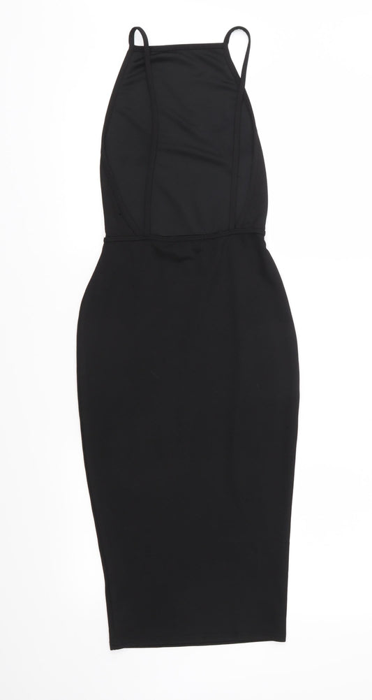 PRETTYLITTLETHING Womens Black Shift Size 6