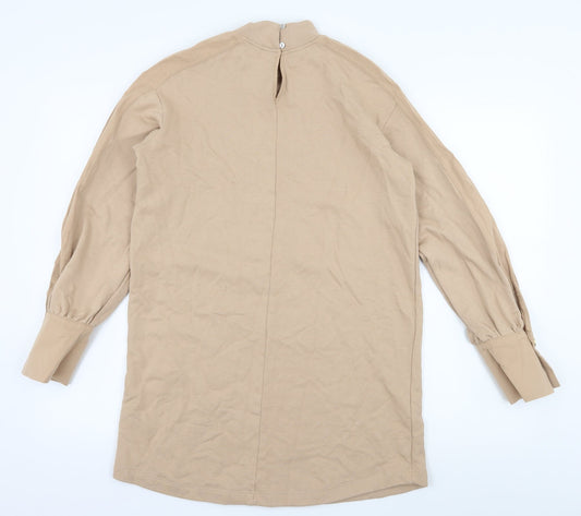 River Island Womens Beige Jersey Pullover Sweatshirt Size XS