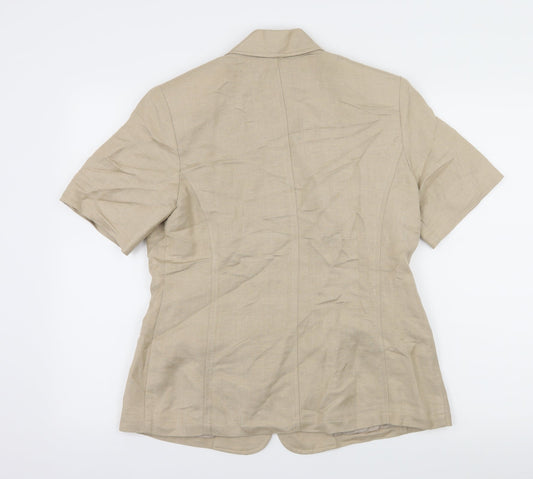 OPUS Womens Beige Jacket Blazer Size 12