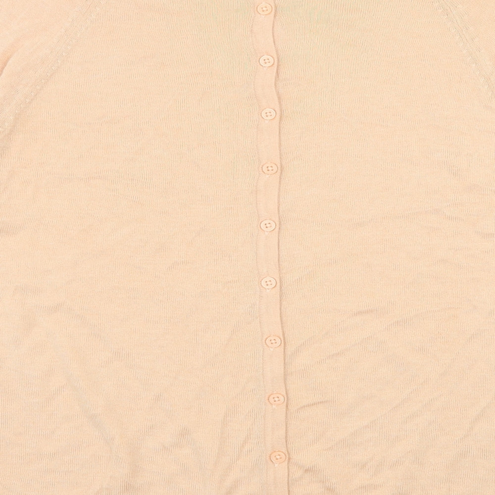 Marks and Spencer Womens Orange Knit Pullover Jumper Size 14