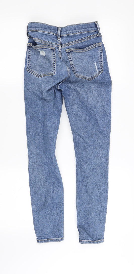 Jamie Womens Blue Straight Jeans Size S L25 in