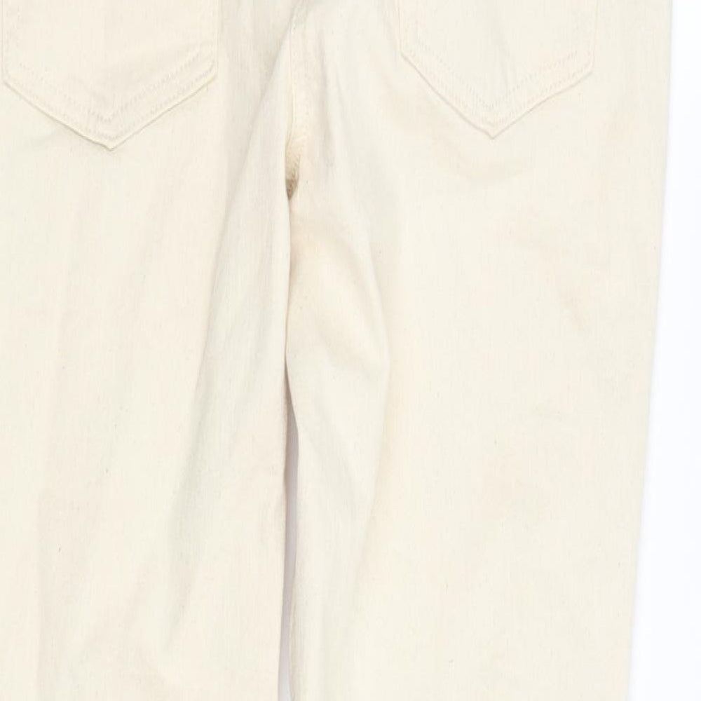 10 Womens Beige Straight Jeans Size 10 L28 in
