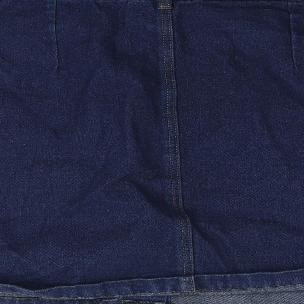 deniem Womens Blue Mini Skirt Size 12