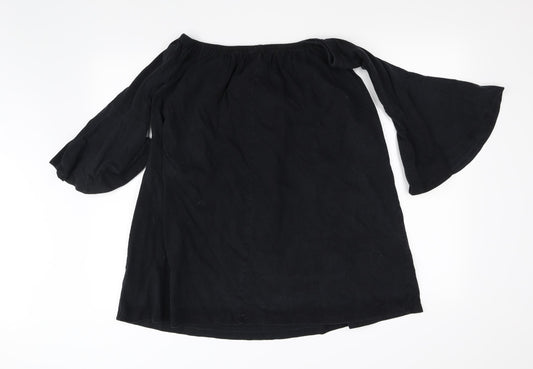 ASOS Womens Black Basic Blouse Size 10