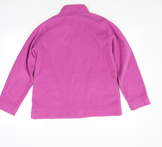 EWM Womens Pink Fleece Jacket Coat Size M