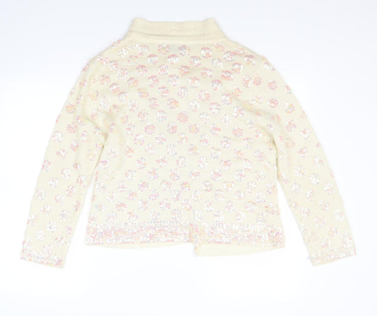 Alexara Womens Beige Cardigan Jumper Size XL