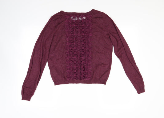 Miss Selfridge Womens Red Pullover Jumper Size 14