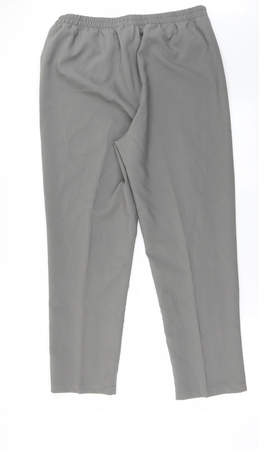 Preworn Womens Grey Trousers Size 22 L20 in