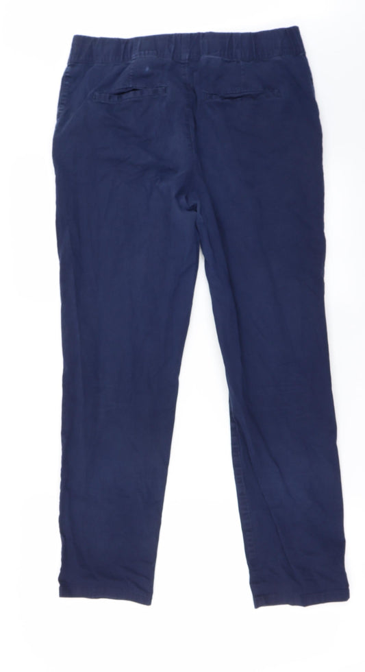 H&M Womens Blue Trousers Size 10 L26 in