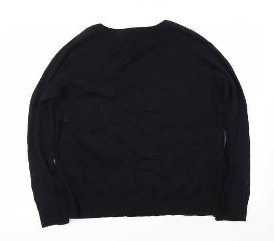 H&M Womens Black Pullover Jumper Size S