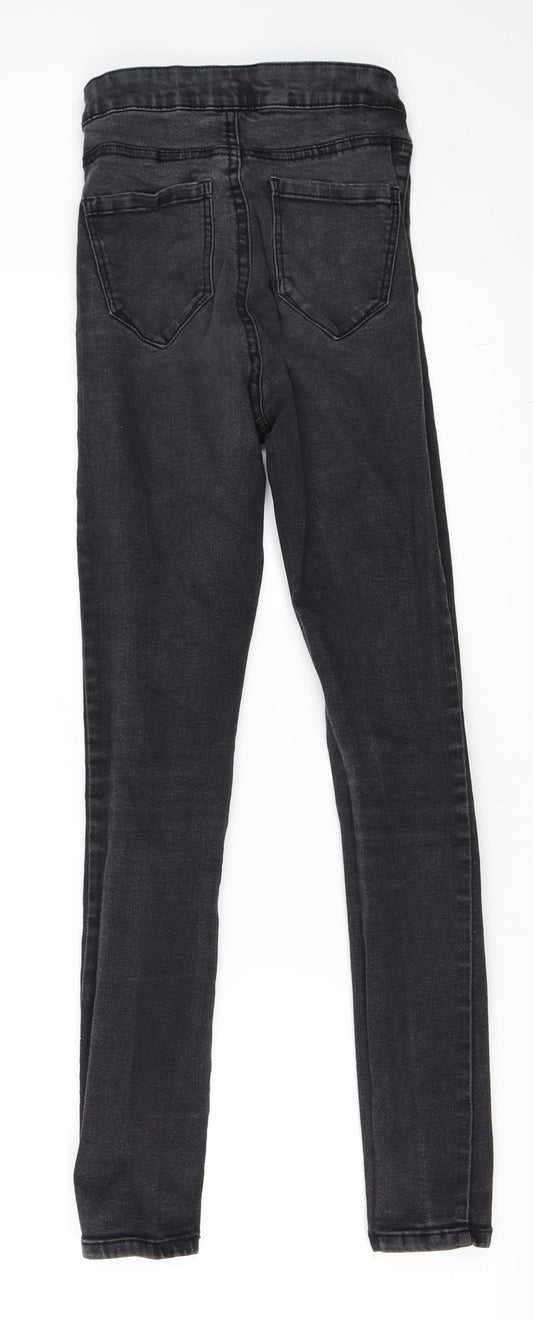 Primark Womens Black Denim Skinny Jeans Size 32 L26 in