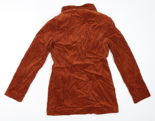 Primark Womens Orange Corduroy Jacket Size 4