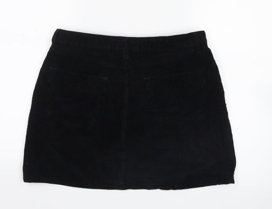 BDG Womens Blue Velvet Straight & Pencil Skirt Size L