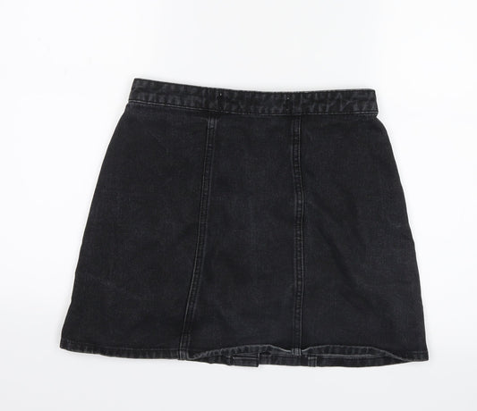 Denim Co. Womens Black Denim Straight & Pencil Skirt Size 8